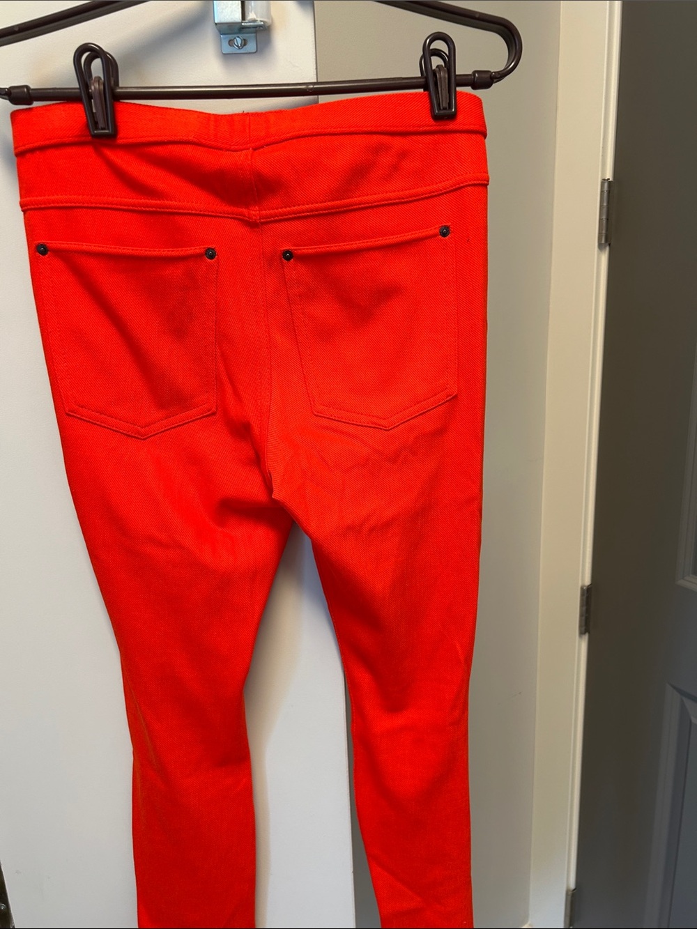 Women’s Deep OrangeStretch Leggings - Picture 2 of 4
